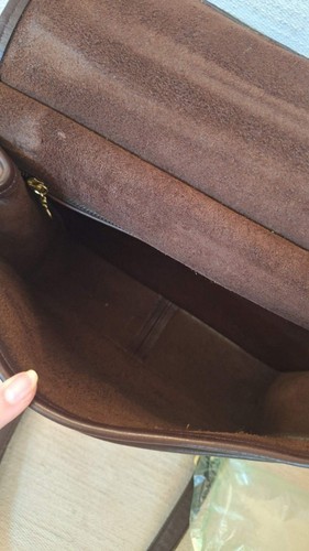 Vintage Coach Willis 9927 Brown Leather Turn Lock Crossbody Bag USA 1994 - Bild 11 von 12