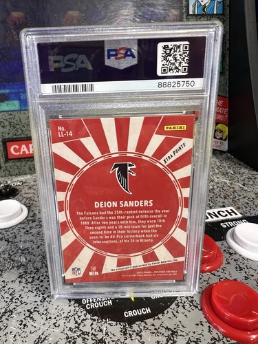 2023 Panini Prestige Deion Sanders Living Legends #LL14 Auto /25 PSA 9 MINT HOF - Picture 5 of 8