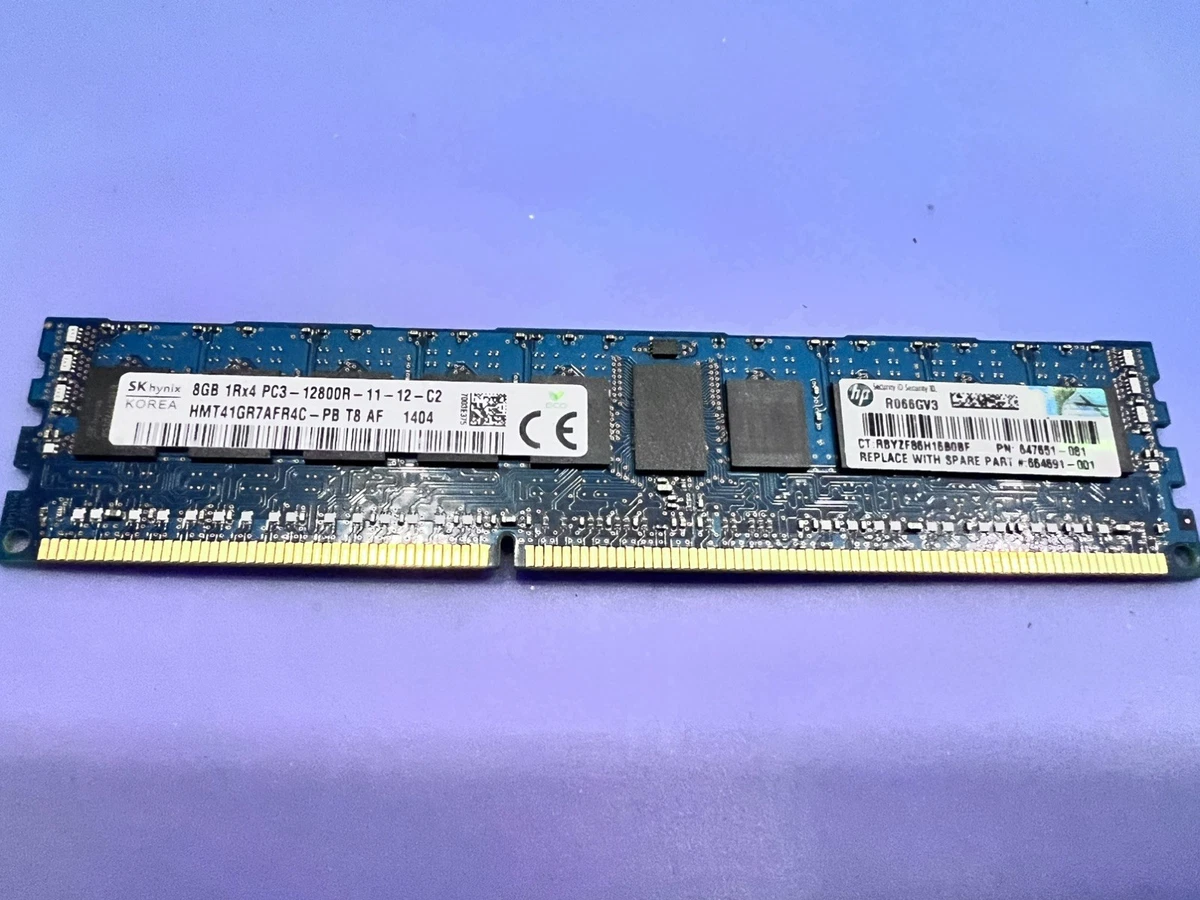 SK hynix PC3-12800 (DDR3-1600) 8 GB Network Server Memory (RAM