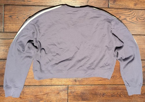 Adidas Women's 3S Sweatshirt - Shadow Violet Purple - IK6483 - NWT - Picture 10 of 16
