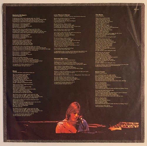 Jackson Browne – Running On Empty (Asylum - 6E-113) 1977 OG US Press - Picture 4 of 9