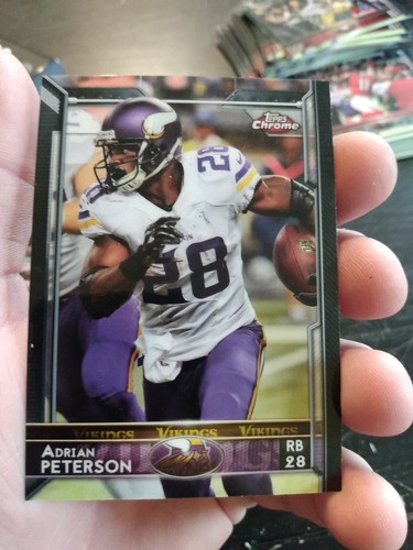 2015 Topps Chrome Adrian Peterson Minnesota Vikings 24 - Bild 2 von 8