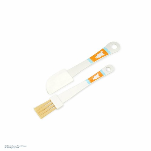 Dr. Oetker Teigschaber & Backpinsel Set DieMaus Kunststoff, Sendung mit der Maus - Bild 1 von 3