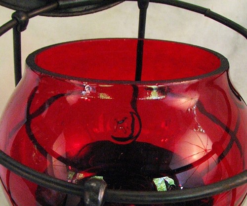 ADLAKE RAILROAD LANTERN NYCS RAILROAD RED GLOBE - Picture 4 of 5