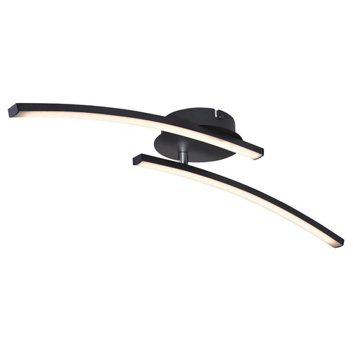 Deckenleuchte Deckenlampe Tageslichtleuchte LED Stab Design schwarz 12 W L 59 cm - Bild 7 von 12