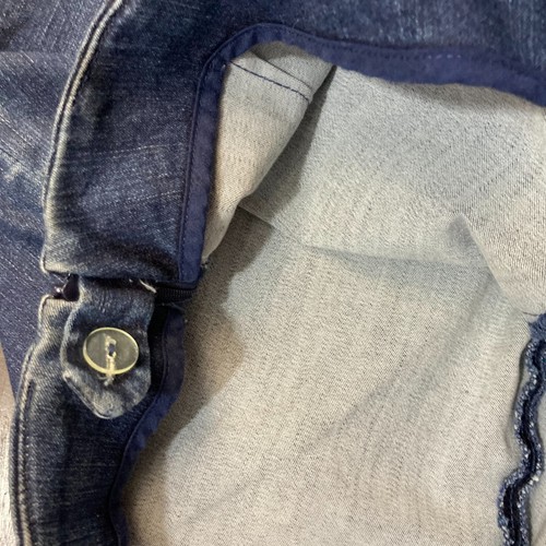 Boston Proper Wide Leg Flare Jeans Size 18 Dark Wash Blue Stretch Denim Relaxed - Picture 12 of 14