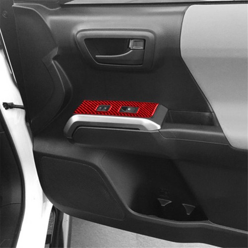 Carbon fiber Interior Front Door Control Trim For Toyota Tacoma 2016-2021 - Picture 8 of 10