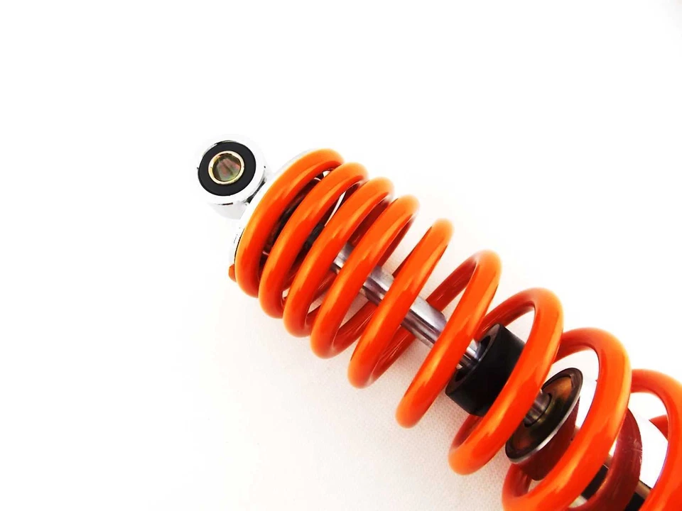 AMORTIGUADORES KAWASAKI F8 250 BISONTE 365mm JBS NARANJA/CROMO OJO A OJO Foto 2 de 4