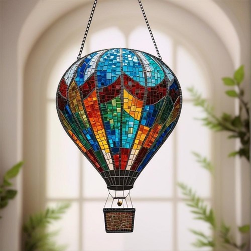 Hot Air Balloon Model Acrylic Pendant Hot Air Balloon Solar Garden Decorat N E~ - Bild 7 von 26
