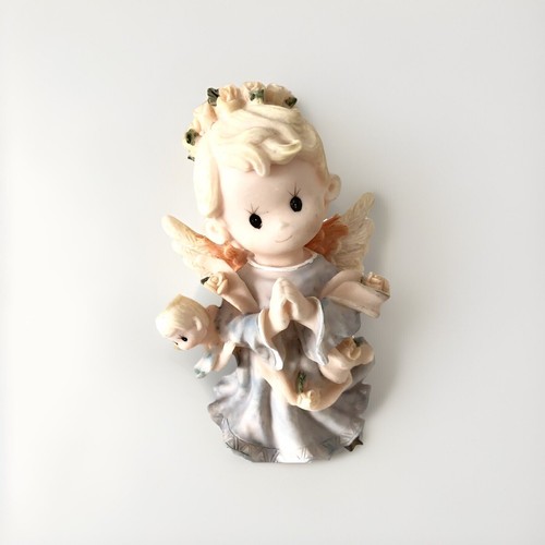 Holly Babes Ruth Morehead Holding Kitten Vintage Christmas LOT 3 ANGEL Figurine - Picture 10 of 13