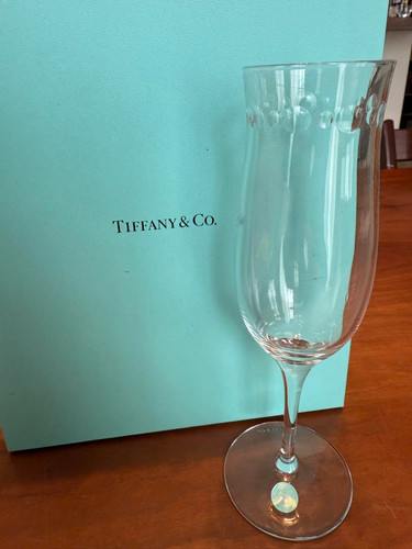 Japan FS TIFFANY & Co. Swing Champagne Glasses Pair Set - Picture 2 of 3