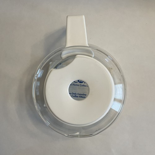 VINTAGE Mr. Coffee Glass Carafe Pot Replacement White w/Lid & Instructions NEW - Picture 4 of 5