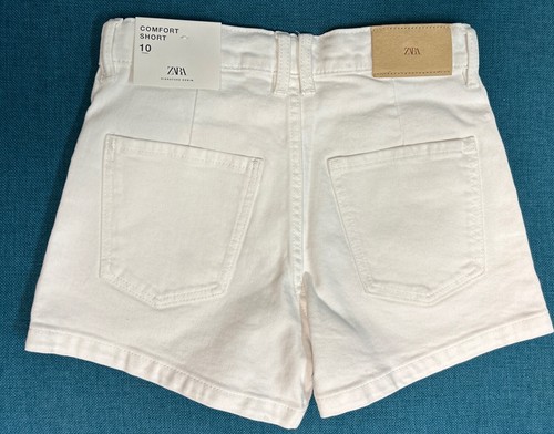 Zara Girls High Waist Comfort Short White Size 10 Years 140 cm New - Picture 5 of 5