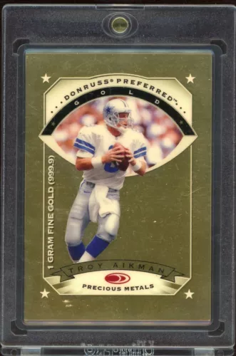 1997 Donruss Preferred Precious Metals Gold Troy Aikman /100