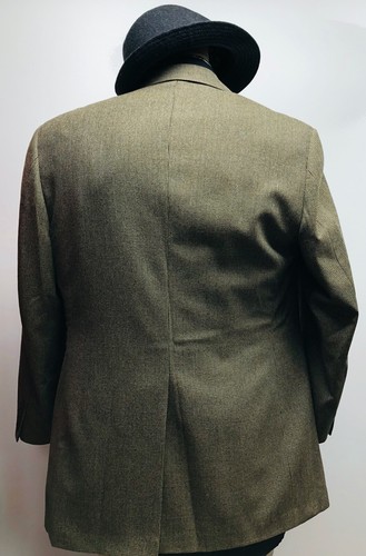 Southwick Vintage 42R Herren WOLLE braun & hellbraun Houndstooth Blazer Jacke 722031A - Bild 4 von 11
