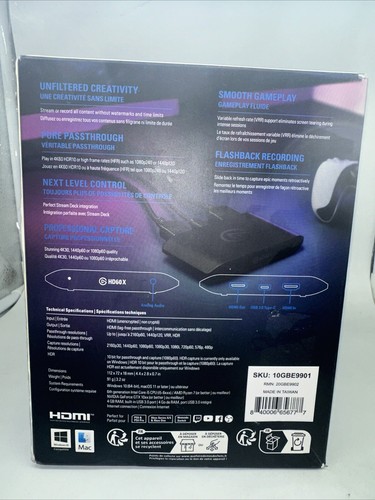 Elgato HD60 X External Capture Card. Stream and record in 1080p60 HDR10 or 4K30 - Bild 3 von 9