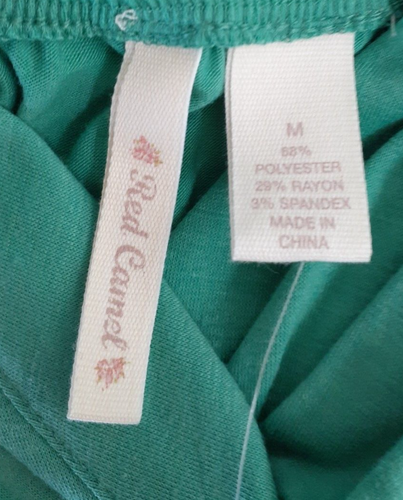 Women's "Red Camel" Teal Maxi Hi-Low Cami Dress; Braided Waist/Straps; Size M - Picture 4 of 6
