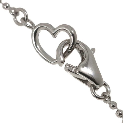 Ponte Vecchio Heart Motif Diamond 0.15ct Necklace 18K White Gold 750 90252171 - Picture 5 of 6