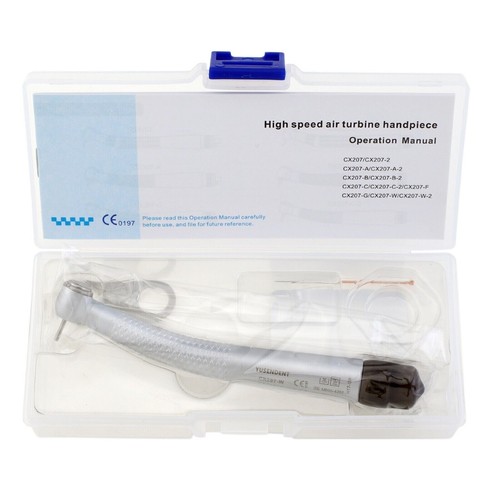 COXO Dental Alta Velocidad Turbina de Aire Pieza de Mano 4 Agujeros YUSENDENT CX207-W Pulsador - Imagen 3 de 13