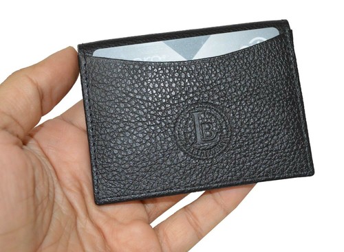 Funda para tarjetas de cuero premium Leatherboss con 2 ventanas de identificación y 2 ranuras para tarjetas exteriores - Imagen 6 de 7