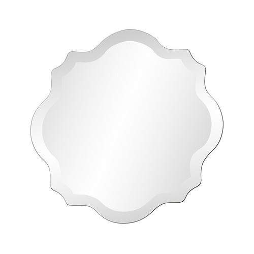 16" Gray Abstract Unframed Accent Mirror - Picture 5 of 9