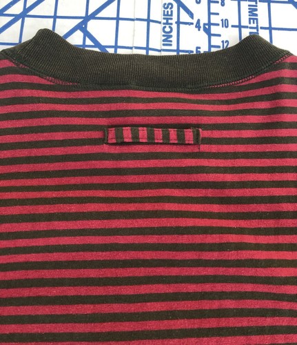 VINTAGE DOCKERS STRIPED LONG SLEEVE SM GRUNGE SHIRT FREDDY KRUEGER COLORWAY - Picture 8 of 10