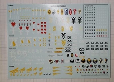 Warhammer 40K Aeldari Eldar Bits Craftworld Transfer Sheet 2022 Master Sheet