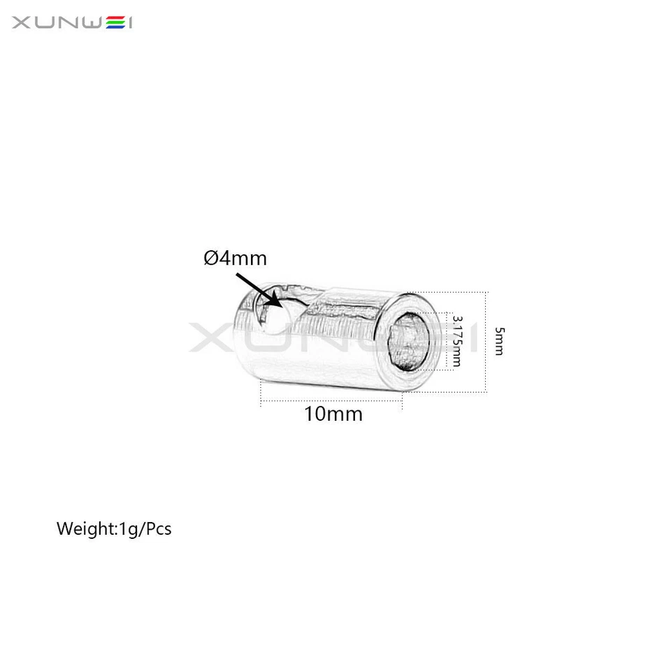 15pcs 5mm Pinion Reducer to 3mm Sleeve Adapter Shaft for 3650 550 540 Motor Gear - Image 2 of 4