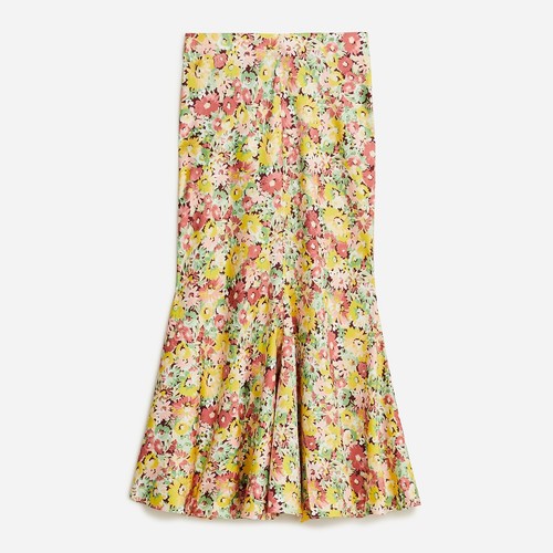 J Crew ausgestellter Slip Florenzrock in malerisch blumig, XL, neu mit Etikett - Bild 2 von 3