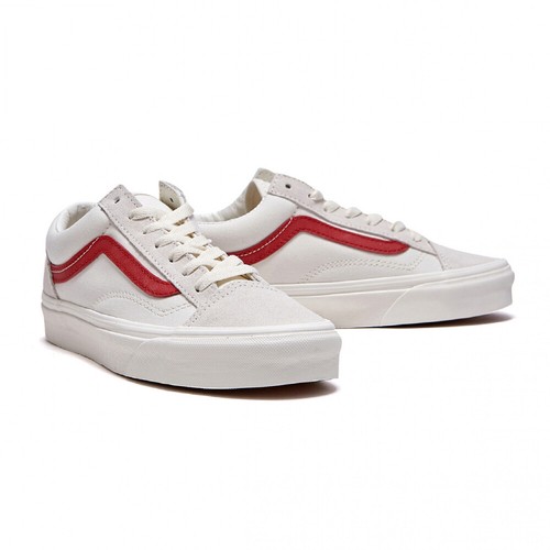 Nuevas VANS Para Hombre ESTILO 36 BLANCO/ROJO VN0A3DZ3OXS1 US M 7 - 10 TOMAS - Imagen 4 de 6