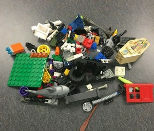 Mixed-rare-LEGO-specialty-parts-lot-Pharaoh-039-s-Quest-shark-dog-minifig-115