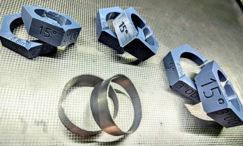 Exhaust Pie cut jig template 9 and 15 degree 1.5"-5" set turbo fabrication build - Picture 1 of 25