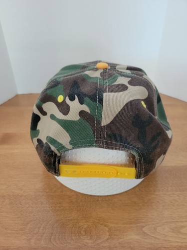 Cappello snapback Quiksilver giallo mimetico Bill design classico spiaggia surf skate Cali - Foto 6 di 7