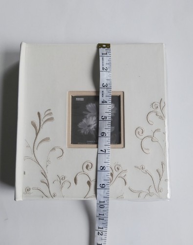 Pioneer Photo Album Cloth Fabric Cover 4 x 6 White 200 Photos Wedding Bridal - Picture 6 of 6