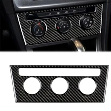 Real Carbon Fiber AC Fan Climate Control Panel Trim Fits 15-20 Golf MK7 GTI #A
