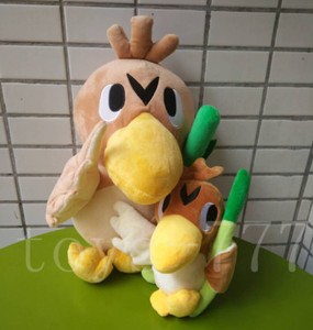 2X Pokemon 7/" Farfetch/'d 5/" Psyduck Stuffed Animal Duck Scallion Plush soft Toys