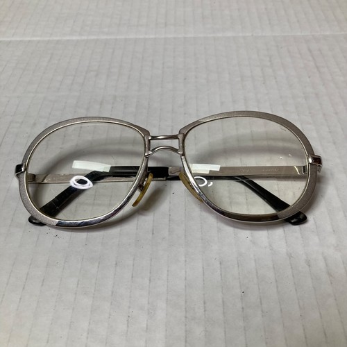 Vintage Renaissance Silberfarben Metallgestell Große Brille Frankreich - Bild 4 von 12