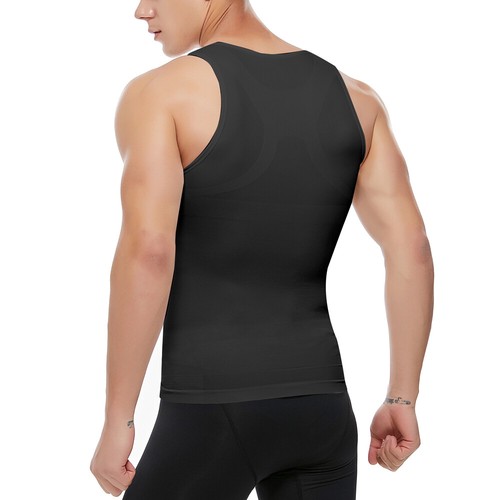 Gynecomastia Compression Shirts for Men Tank Top Body Shaper Fajas para Hombres - Picture 9 of 26