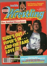 Inside Wrestling Magazine Feb 1990 Roddy Piper-Rick Rude. Free Shipping.