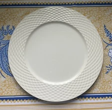 Pagnossin Ironstone Treviso White Basket Weave 12 1/4" Dinner Plate Charger