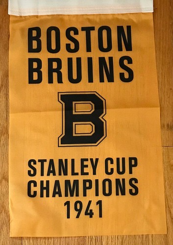 Boston Bruins NHL Stanley Cup Champions 6 Banners/Flags Set 18.5" x 11.5" - Picture 5 of 9