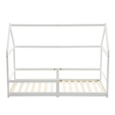 Treehouse Single Bed Wooden Frame 3FT Kids Sleeper Pine House Low Childs Canopy