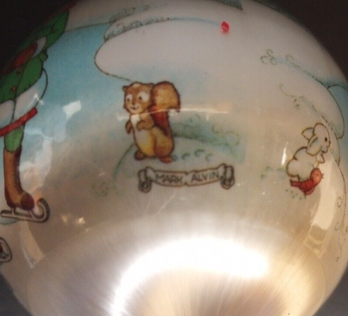 VTG 1981 CHRISTMAS MEMORIES Ornament Gen Foam, Norfolk, VA Children Happy Alvin - Picture 6 of 8