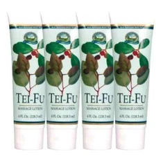 4x Original Nature's Sunshine Tei Fu®  Massage Lotion  4oz / 118ml - 4 Tubes