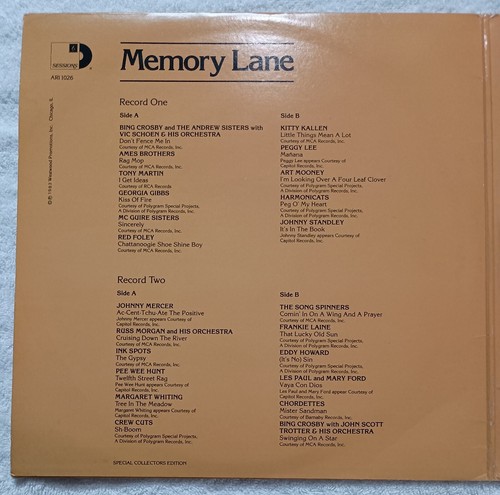 Memory Lane: (4 Record Set) "LP" - Picture 4 of 15