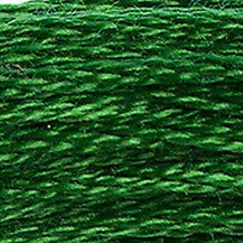 Filati da ricamo verde cotone