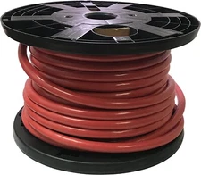 Deka Red Bulk 2 AWG Starter Battery Cable Copper 100 FT - USA
