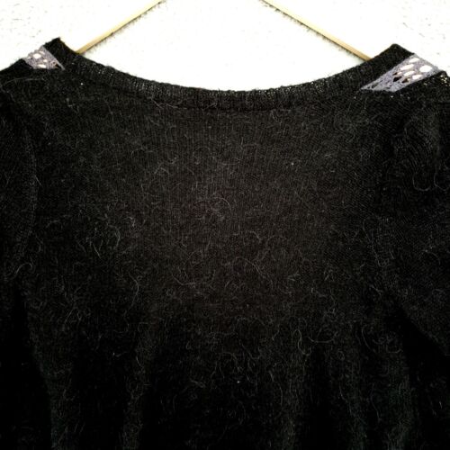 Free People Antique Rhinestone Button Sweater XS TP Lace Alpaca Wool Blend - Picture 16 of 21