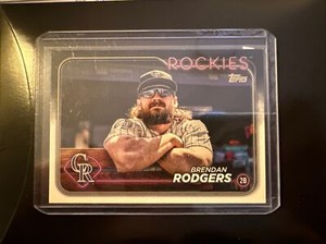 Brendan Rodgers 2024 TOPPS SERIES 1 GOLDEN MIRROR IMAGE VARIATION #322