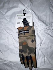NEW Burton Kids' Touch N Go Liner Gloves Size  M Camo F233